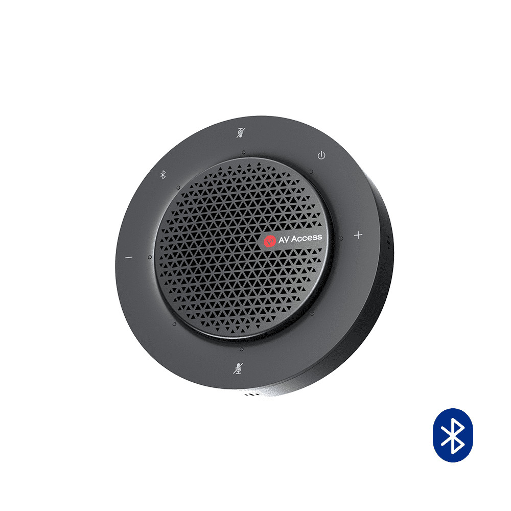 AV Access Daisy Chain USB และ Bluetooth Conference Speakerphone ใช้งานได้กับระบบนาเสนอ eShare สาหรับการประชุมทางวิดีโอในห้องประชุมขนาดใหญ่ AnyCo A6