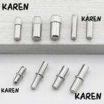 KARENGOODS 10 ชิ้นแพ็คชั้นวางรองรับโลหะผสมสังกะสีทนทานเฟอร์นิเจอร์ฮาร์ดแวร์สนับสนุน