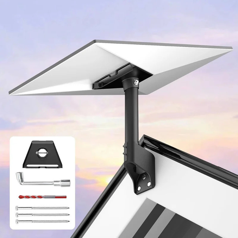สาหรับ Starlink Gen 3 360 ปรับหมุนได้สัญญาณที่ดีที่สุดหลังคาสาหรับ Starlink V3 สั้น Wall Pole Bracket ชุดติดตั้ง