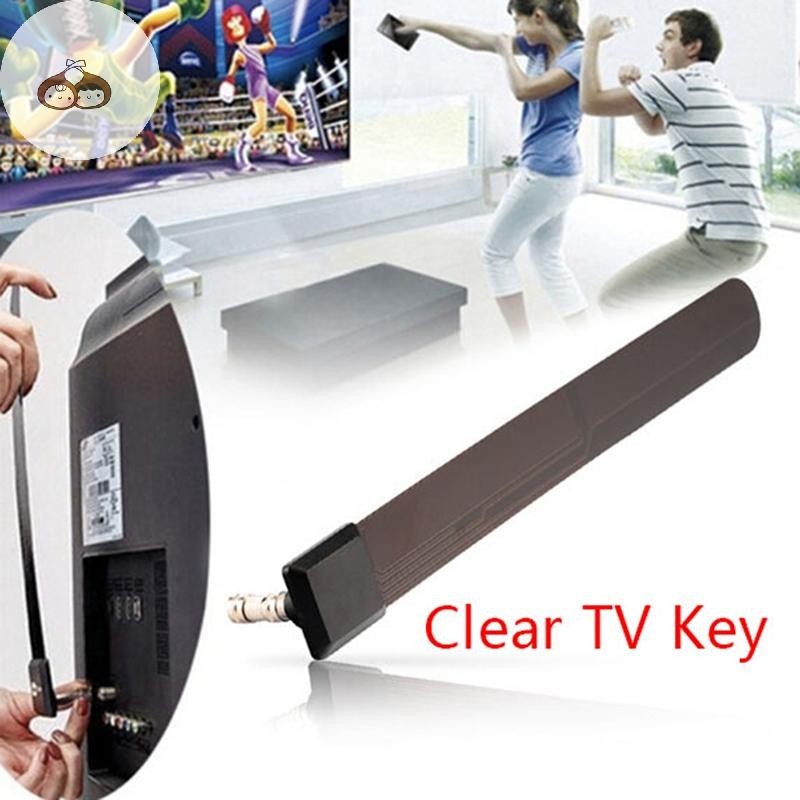 BEF 1080p คีย์ทีวีที่ชัดเจน HDTV 100 ฟรี HD TV ดิจิตอลในร่มเสาอากาศขนาดเล็กคูสาย TH