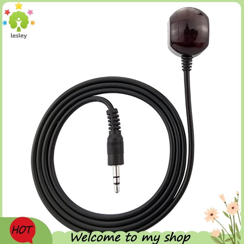 lesley1 ชิ้น 35 มม38KHz อินฟราเรด IR รีโมทคอนโทรลตัวรับสัญญาณ Extender สายต่อสีดา IR ตัวรับสัญญาณสายต่อสาหรับชุดกล่อง