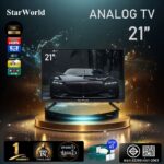 คูปองลด 400 บStarWorld LED Analog TV อนาล็อกทีวี ทีวี21นิ้ว ทีวีจอแบน